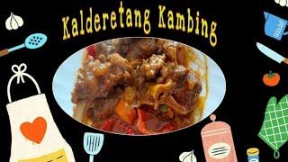 SIMPLE RECIPE  KALDERETANG KAMBING [upl. by Bocoj]