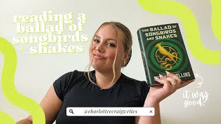 finally reading a ballad of songbirds  snakes 🐍🕊 with spoilers  readingvlog authortube [upl. by Neffets]