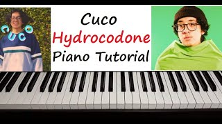 Cuco  quot Hydrocodone quot Piano Tutorial Lesson Easy How To Play [upl. by Loralie]