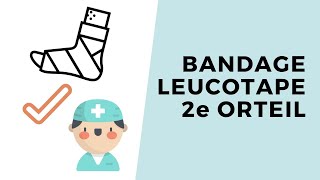 Bandage Leucotape du 2e orteil [upl. by Lohman]