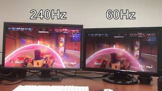 BenQ ZOWIE XL2740 Eyecare Test  240Hz vs 60Hz [upl. by Hennessy782]