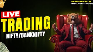 Nifty 50  Bank Nifty Option Trading live 11032024  Live Monday Analysis With Aman Srivastav [upl. by Gans]