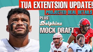 Tua Tagovailoa Extension Update Plus Miami Dolphins Mock Draft [upl. by Ute]