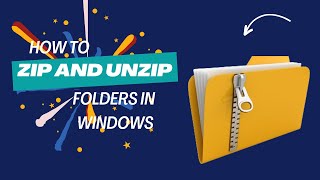 How to Zip and Unzip Files on Windows 10 [upl. by Eartnoed]