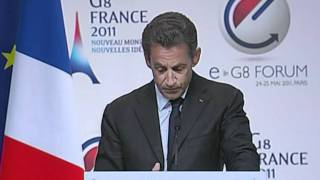 Sarkozy plaide pour le quotdroit et la moralequot sur internet [upl. by Eelyr]