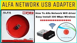 ALFA Network USB Adapter 80211n  How To Alfa Network Wifi driver Easy Install300Mbps Wireless Pico [upl. by Justin]