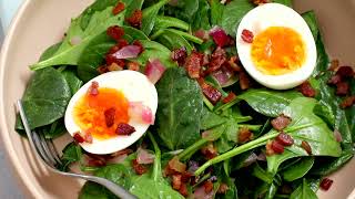 Spinach Salad with Bacon Dressing [upl. by Zwiebel393]