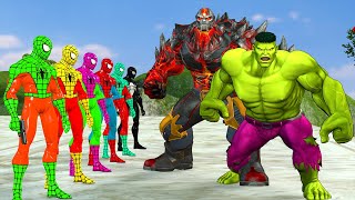 SpiderMan vs hulk vs batman vs ironman Rescue spidey in Granny House funny  Game GTA 5 superhero [upl. by Eseneg371]