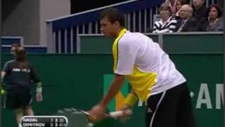 Grigor Dimitrov vs Nadal Awesome point [upl. by Fabi]