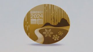 Gold medal designed for Winter Youth Olympics Gangwon 2024 [upl. by Ennaehr123]