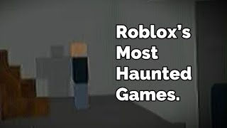 Visiting Haunted Old Roblox Games [upl. by Leanatan]