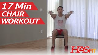 17 Min Chair Exercises for Seniors amp Beginners  HASfit Senior Exercises for the Elderly Workout [upl. by Cud]