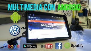 PANTALLA CON ANDROID DE 9 PULGADAS PARA VW GEARBESTCOM  CAR AUDIO [upl. by Sancha]