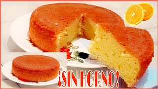 Cómo hacer un Pan de Naranja casero sin HORNO🍊BIZCOCHO esponjoso en la estufapostres fáciles [upl. by Nevets]