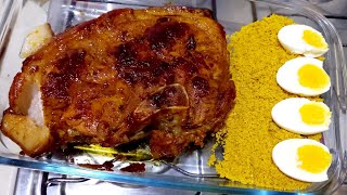 Pernil de porco assado na frigideira Uma delícia [upl. by Undry]