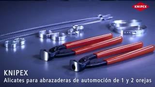 KNIPEX Alicates para abrazaderas de oreja [upl. by Yrrek]