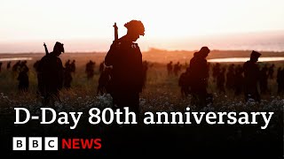 DDay World leaders and veterans mark 80th anniversary  BBC News [upl. by Yaral]