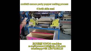 how to make confetti cannon party popper machine paperrollingmachine [upl. by Ahsinut]