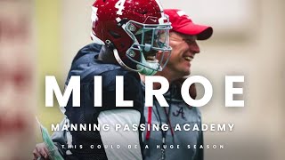 Heisman Season for Jalen Milroe Manning Passing Academy Invite [upl. by Rojam]