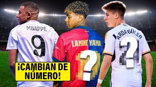 11 MEGA CRACKS que CAMBIARON NÚMERO para la NUEVA TEMPORADA y TÚ NI EN CUENTA ¡LAMINE YAMAL SE PASÓ [upl. by Nivel992]