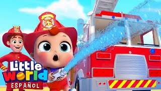 En el camión de bomberos  Canciones para los más pequeños  Little World en Español [upl. by Enialed242]