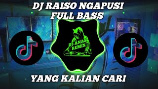 DJ RASIO NGAPUSI JUJUR AKU RAISO KUDU MILIH SOPO NENG ATIKU VIRAL TIKTOK JEDAG JEDUG FULL BAS [upl. by Anidem]