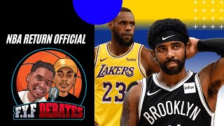 NBA Basketball Return Finalized After Agreement with NBA Players Association FYF Sports Debates [upl. by Neelahs]