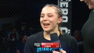 Invicta FC 58 Magdalena Czaban PostFight Interview [upl. by Flanagan289]