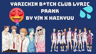 Haikyuu Texting Story Yarichin Btch Club Haikyuu Lyric Prank by YN Part 1 [upl. by Dniren591]