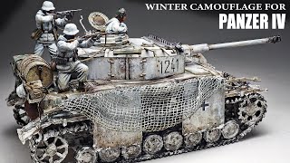 PANZER IV fighting in winter  Part 2  135 TAMIYA  Tank Model   Painting weathering [upl. by Ived702]