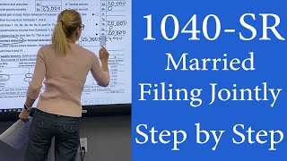 1040sr for Seniors Step by Step Walkthrough of Senior Tax Return 1040SR New IRS Form 1040SR [upl. by Fanny]