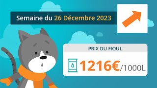 Prix ​​du fioul domestique  semaine du 26 décembre 2023 [upl. by Yllop]