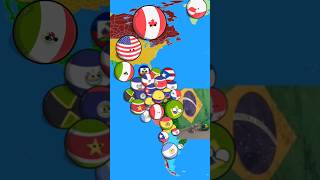 Funny Brazil Dog Dance Countryballs trending countryballs viral shorts nutshell brazil [upl. by Christenson676]