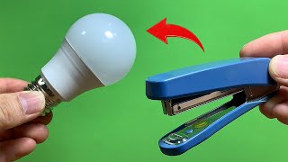 Just Use a Common Stapler and Fix All the LED Lamps in Your Home How to Fix or Repair LED Easy [upl. by Edmunda]