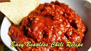 Easy Beanless Chili Recipe [upl. by Swen]