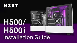 NZXT H500H500i Installation Guide  Building a PC with Our New Compact MidTower ATX Case [upl. by Gabriel]