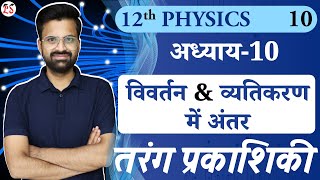 L10 विवर्तन amp व्यतिकरण में अंतर  अध्याय10 तरंगप्रकाशिकी  Wave Optics  12th Physics [upl. by Erland]