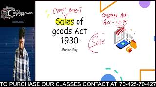 SALES OF GOODS ACT 1930 LECTURE 1 [upl. by Llyrrad]