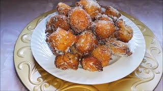 Ricetta originale fritole veneziane di carnevale [upl. by Ahtelat]