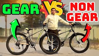 Gear vs Non Gear Cycle  Single Speed vs Gear Bicycle [upl. by Ecirtemed684]