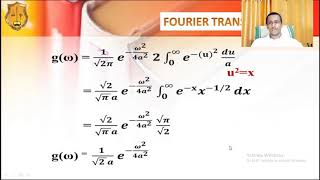 Fourier Transform of a Gaussian Function [upl. by Severn]