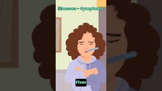 Most Common Illnesses amp Symptoms Vocabulary shorts short youtubeshorts [upl. by Dnomder]