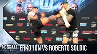 KSW 44 Erko Jun vs Roberto Soldic  media trening [upl. by Moskow]