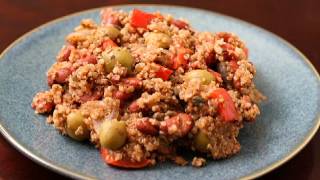 Comidas vegetarianas Judías caribeñas y quinoa [upl. by Wakerly]