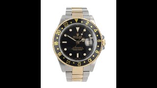 Rolex GMT Master II Pre Owned Watch Ref 16713 [upl. by Basset993]