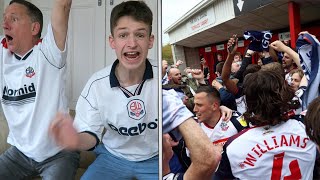 THE MOMENT BOLTON SECURE PROMOTION to LEAGUE ONE vs Crawley [upl. by Norword330]