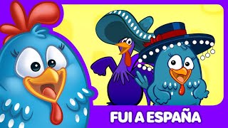 Fui a España  Gallina Pintadita 5  Canciones infantiles de la Gallina [upl. by Suckram108]