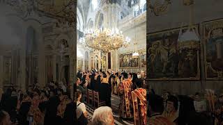 Doxology of Patriarch Theofilos of Jerusalem at the Holy Sepulcher in Jerusalem [upl. by Airotkiv]