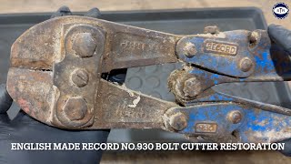 English Made Record No930 Bolt Cutters Restoration  4K [upl. by Nauqed]