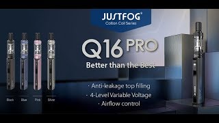 Justfog Q16 Pro Starter Kit 900mAh  vapormocom [upl. by Daht]